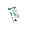 LEIFHEIT Fenstersauger Dry&Clean mit 43 cm Click System Stiel, elektrischer Fenstersauger, Weiß/Türkis