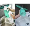 LEIFHEIT Fenstersauger Dry&Clean mit 43 cm Click System Stiel, elektrischer Fenstersauger, Weiß/Türkis