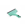 LEIFHEIT Fenster- & Rahmenreiniger 3in1 Mini micro duo - 20 cm Mikrofaser-Kopf mit integriertem Abzieher, Click-System-kompatibel