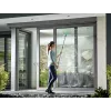 LEIFHEIT Fensterreinigungsset mit Teleskopstange, 2-in-1 Abzieher XL Pro Reach, 4m Reichweite