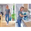 LEIFHEIT Bodenreinigungsset Rotations-Disc-Mop Ergo mit Power Cleaner 1L