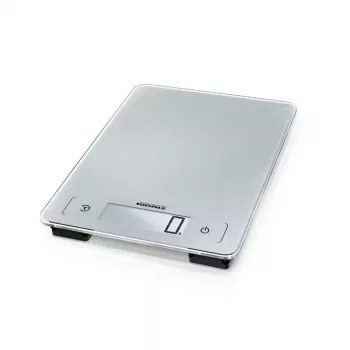 SOEHNLE Page Aqua Proof Elektronische Küchenwaage 10kg IPX7 Wasserdicht Sensor Touch Weiß/Silber