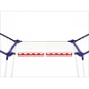 LEIFHEIT Pegasus Wäscheständer-Korbhalterungen (2er-Pack, 50 Clips, Weiß/Blau)