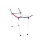 LEIFHEIT Pegasus 160 Solid Slim Wäschetrockner 16m zusammenklappbarer Wäscheständer, pulverbeschichteter Stahl, Innen-/Außenbereich, Schwarz