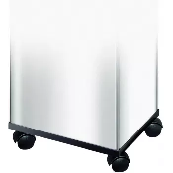 HAILO Rollenset für Big-Box Abfallbehälter (2er-Pack, Schwarz, 50 mm, werkzeuglose Montage)