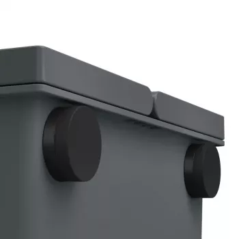 HAILO FlexBox S Wandmontierter Abfallbehälter 7L Dunkelgrau