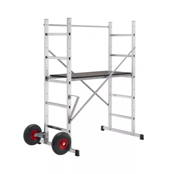 HAILO Gerüst HobbyStep H3 Stahl 2x5 Stufen Faltbare Arbeitsplattform