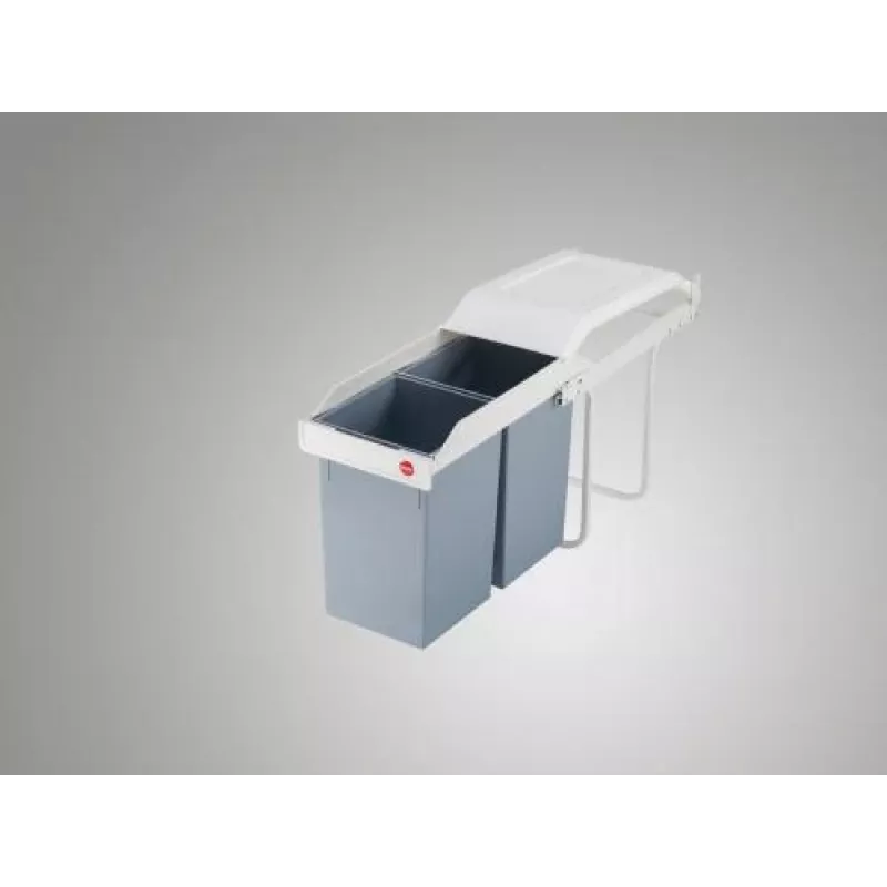 HAILO Multi-Box Duo L Unterflur-Abfallsystem, 2x14L, Weiß
