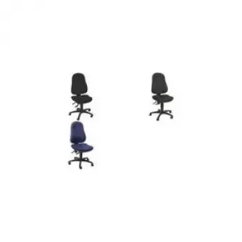 TOPSTAR Point 70 Bürostuhl mit Drehfunktion, Stoffbezug, Schwarz, Permanent-Kontakt-Mechanik, höhenverstellbare Rückenlehne, GS-zertifiziert 8170 G20