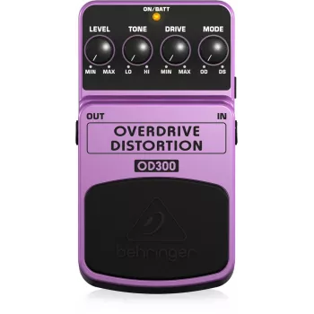 Behringer OD300 Overdrive/Distortion Effektpedal Lila, Schwarz