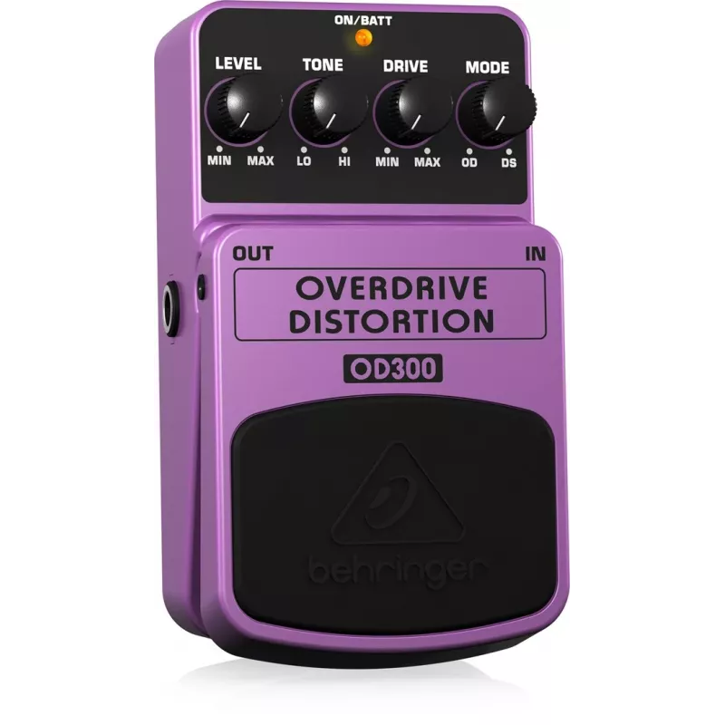 Behringer OD300 Overdrive/Distortion Effektpedal Lila, Schwarz