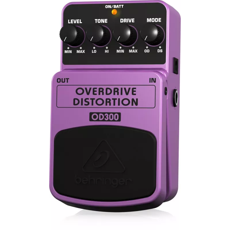 Behringer OD300 Overdrive/Distortion Effektpedal Lila, Schwarz