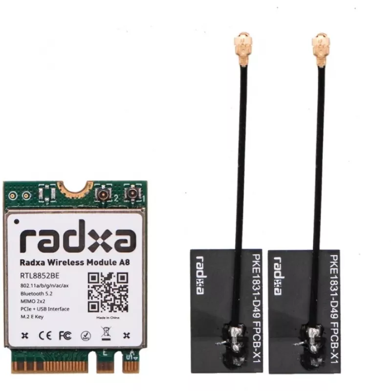 RADXA RA007-A8 M.2 WiFi 6 und Bluetooth 5.2 Wireless Modul (Intel AX200)