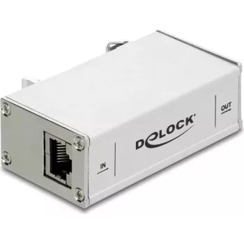 Delock Netzwerk-Überspannungsschutz RJ45 10G Hutschienenmontage