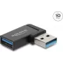 Delock USB 10 Gbps Typ-A Stecker auf Buchse Adapter, links abgewinkelt