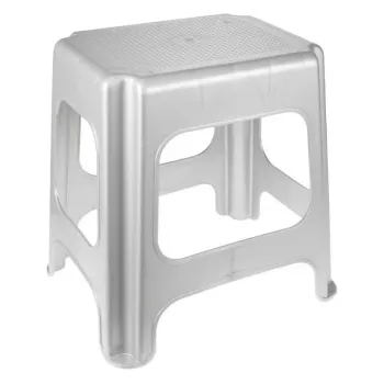 KEEEPER Maxi Max Trittstufe, Hellgrau, 41 x 33,5 x 42,5 cm, 150 kg Belastung, Rutschfest, Stapelbar