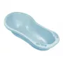 KEEEPER Babybadewanne 100cm Wiktoria Pure, Blau, 100 x 51 x 29 cm, Rutschfest, Ablaufstopfen, BPA-frei