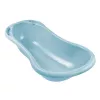 KEEEPER Babybadewanne 100cm Wiktoria Pure, Blau, 100 x 51 x 29 cm, Rutschfest, Ablaufstopfen, BPA-frei