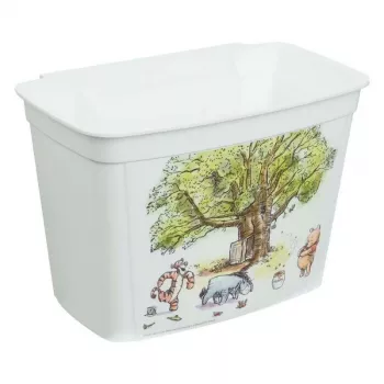 keeeper Multifunktionsbox 4L Janek Winnie the Pooh, Weiß, 27 x 18 x 16,3 cm, Stapelbare Aufbewahrungsbox mit Deckel, BPA-freier Kunststoff