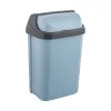 KEEEPER Rasmus 10L Abfalleimer mit Drehdeckel, Blau