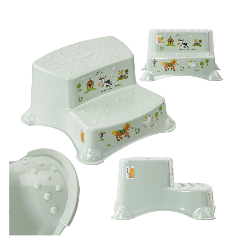KEEEPER Zweistufige Bank Igor Funny Farm 40x37x21 cm Soft Green