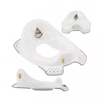 keeeper Toilettentrainer mit Antirutsch-Funktion Ewa Emoji Showtime, Weiß, 30x40x15 cm