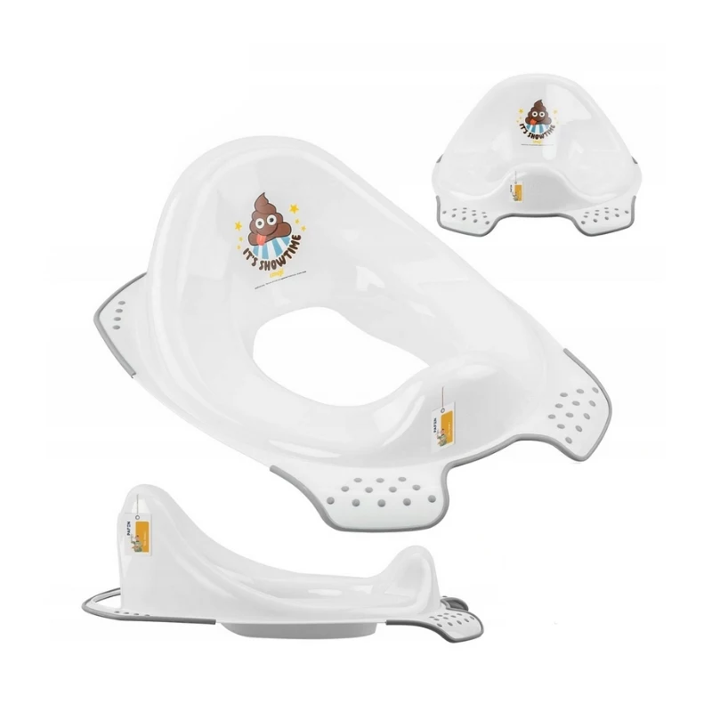 keeeper Toilettentrainer mit Antirutsch-Funktion Ewa Emoji Showtime, Weiß, 30x40x15 cm