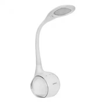 Activejet AJE-RAINBOW 2 LED Schreibtischlampe mit RGB-Basis, flexibler Arm, dimmbar, Touch-Steuerung, 7W Hauptlicht, 350lm, 2800K-6500K, Schwarz