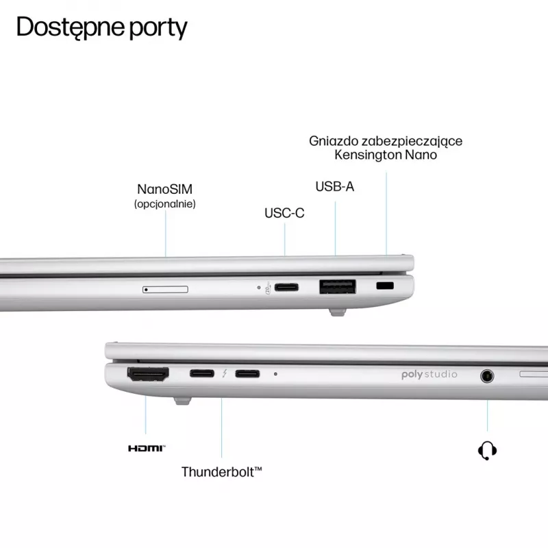 HP EliteBook 8 G1i 14 inch WUXGA Intel Core Ultra 7 255U 24GB RAM 512GB SSD Windows 11 Pro Silber Business Laptop