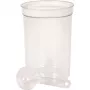 Curver Petlife Runde Haustierfutterschale mit Löffel, 1,7 L, Weiß