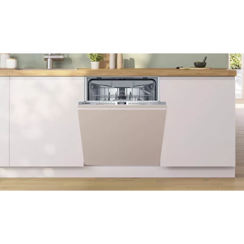 BOSCH SMH4HVX11E vollintegrierter Einbau-Geschirrspüler, 60 cm, 13 Maßgedecke, Wi-Fi, EcoSilence Drive, 44 dB, Energieeffizienzklasse C, VarioHinge