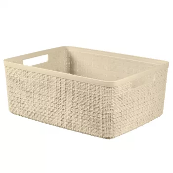 Curver Korb Jute M 12L 36x28x15cm Creme