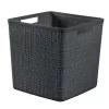 CURVER Korb Jute Quadratisch 17L 28x28x27cm Dunkelgrau