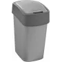 CURVER Flip Bin 9L Abfalleimer Silber/Grau
