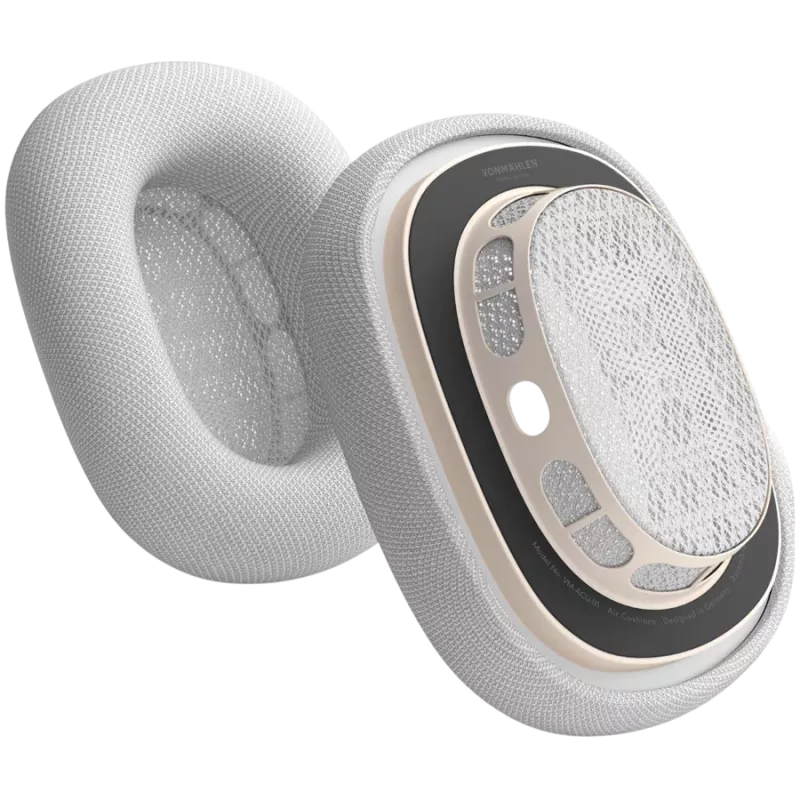 VONMÄHLEN Luftkissen für AirPods Max, Hellgrau