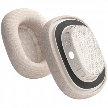 VONMÄHLEN Air Cushions für AirPods Max, Champagner – Premium-Proteinleder & Memory-Schaum Ersatz-Ohrpolster