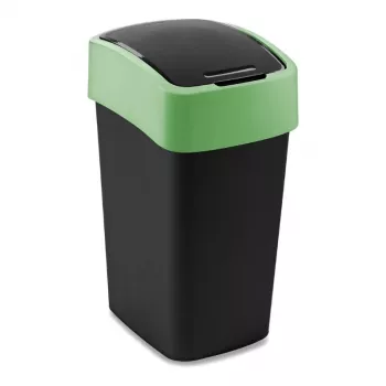 Curver Flip Bin 25L Abfalleimer Schwarz/Grün
