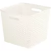 CURVER My Style Quadratischer Aufbewahrungskorb 25L Creme