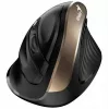 UNITEK Genius Ergo 8250S Kabellose Ergonomische Maus Schwarz-Gold 1600DPI