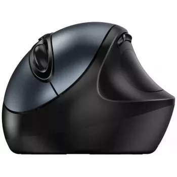 UNITEK Genius Ergo 8300S Kabellose Ergonomische Maus, 1600 DPI, Schwarz/Grau