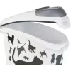 Curver Petlife Hundefutter-Aufbewahrungsbehälter 23L Schwarz mit Pfotenabdruck-Design