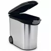 CURVER Pet Life 35L luftdichter Tierfutterbehälter mit Rädern, Silber, fasst 12kg Trockenfutter, BPA-freier Kunststoff