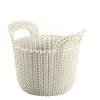 CURVER Korb Knit XS Rund 3L Weiß 23x19x19cm