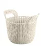 CURVER Korb Knit XS Rund 3L Weiß 23x19x19cm