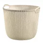 Curver Knit L Runder Wäschekorb 30L Weiß 40x39x33cm