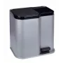 CURVER Duo 15+7L Silber/Dunkelgrau Treteimer