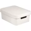 Curver Infinity Recycled 11L Aufbewahrungsbox mit Deckel, Weiß