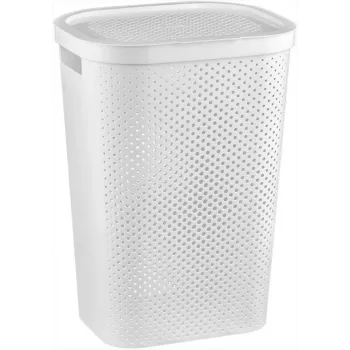 CURVER Infinity Recycled 60L Wäschekorb 44x35x60 cm Weiß