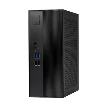 ASRock DeskSlim B760 Mini-PC Barebone - Intel B760, LGA1700, DDR4 SO-DIMM, 2x M.2 PCIe Gen4, HDMI 2.1, DP 1.4, VGA, USB-C, Gigabit-LAN, 1,92L, Schwarz