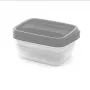 CURVER Aufbewahrungsbox-Set rechteckig 3x1L Vedo Transparent Grau